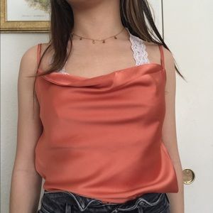 cowl neck tank top